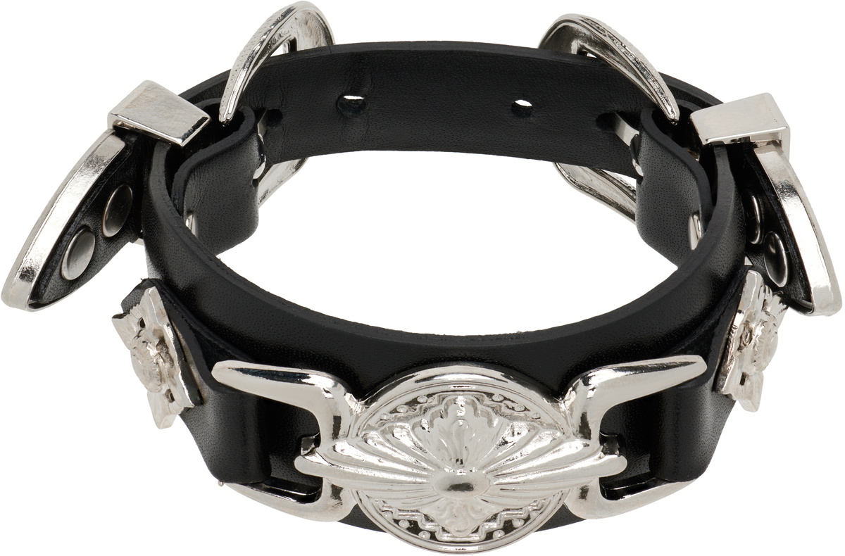 Toga Virilis Double Buckle Concho Bangle Bracelet Toga Virilis