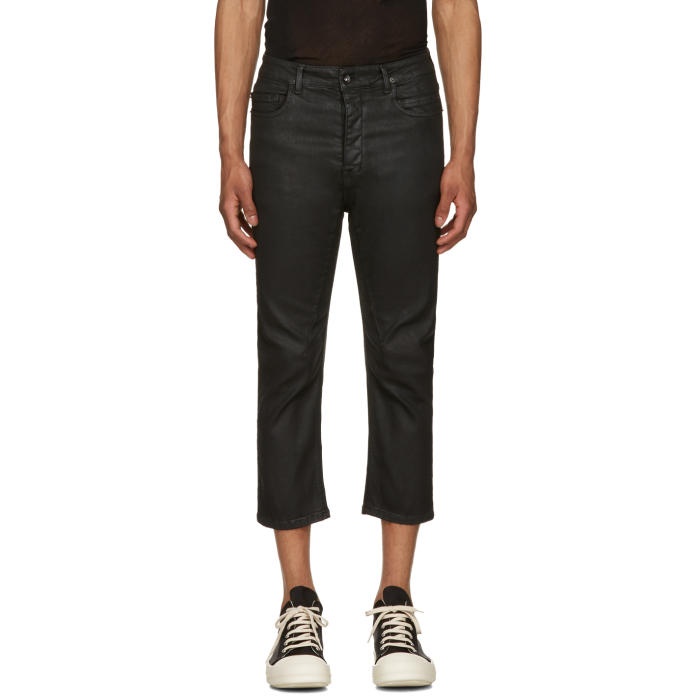 Photo: Rick Owens Drkshdw Black Cropped Torrence Jeans