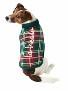 MC2 Saint Barth Dog Sweater With Tartan Jacquard