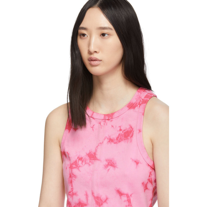 Proenza Schouler Pink PSWL Tie Dye Tank Top Proenza Schouler