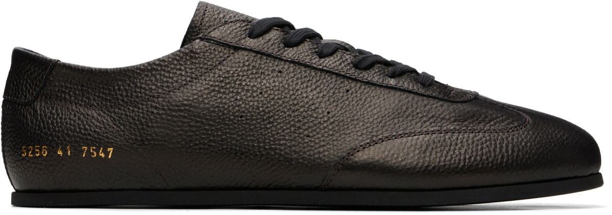Common Projects Black Four Hole Sneakers Common Projects