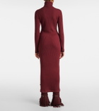Goldbergh Mireille ribbed-knit turtleneck midi dress