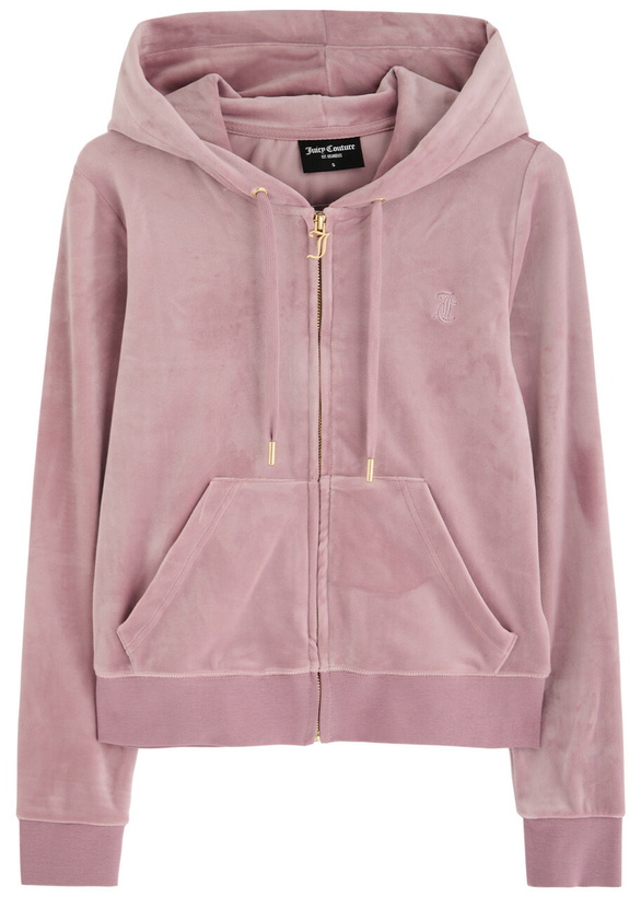 Photo: Juicy Couture Robertson Hooded Velour Sweatshirt Light Pink