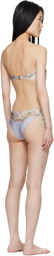 ZIMMERMANN Blue Wylie Scarf Tie Swimsuit
