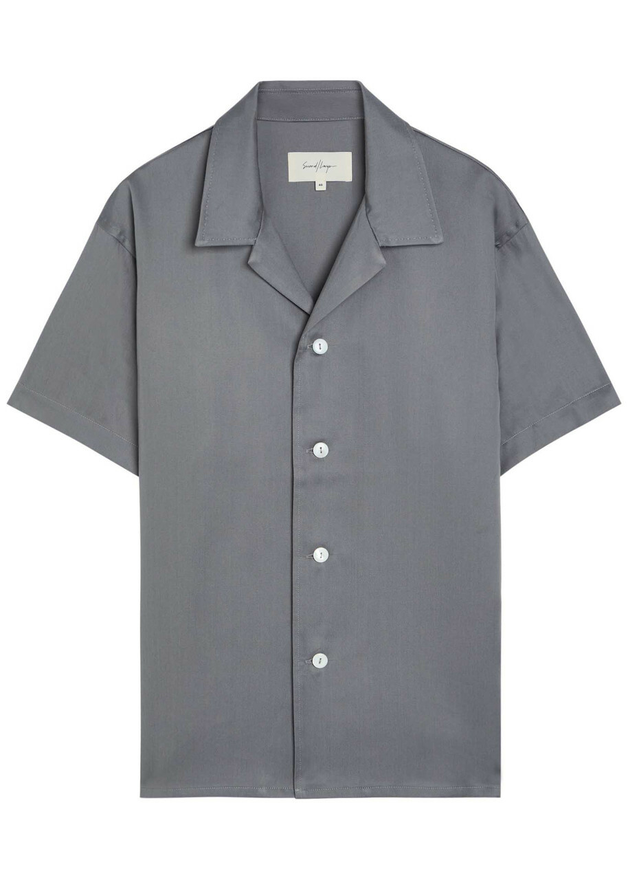 Second Layer Avenue Woven Shirt Grey
