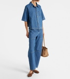 Velvet Farah high-rise tapered jeans
