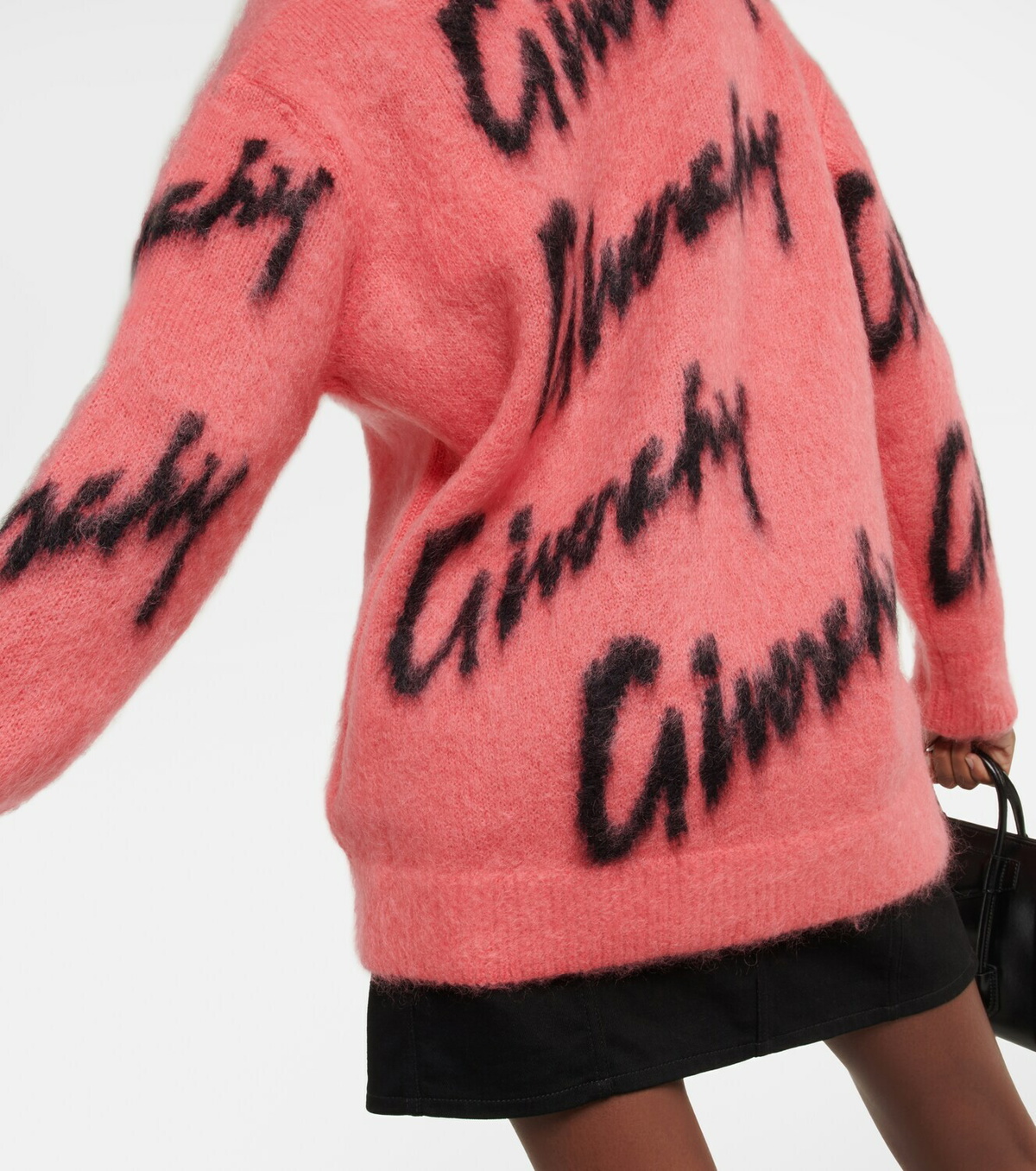 Givenchy - Logo intarsia mohair and wool-blend cardigan Givenchy