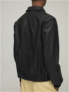 GUCCI - Leather Bomber Jacket