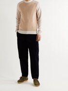 HOWLIN' - Colour-Block Wool and Cotton-Blend Sweater - Neutrals - S