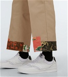 Junya Watanabe - Patch-detail pleated cropped pants