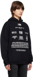 VTMNTS Black Movie Barcode Definition Hoodie