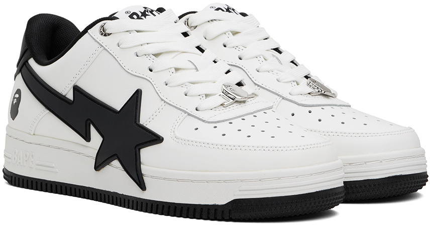 BAPE White & Black STA OS #2 Sneakers A Bathing Ape