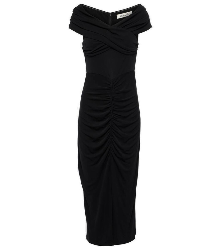 Photo: Diane von Furstenberg Stephen ruched jersey midi dress