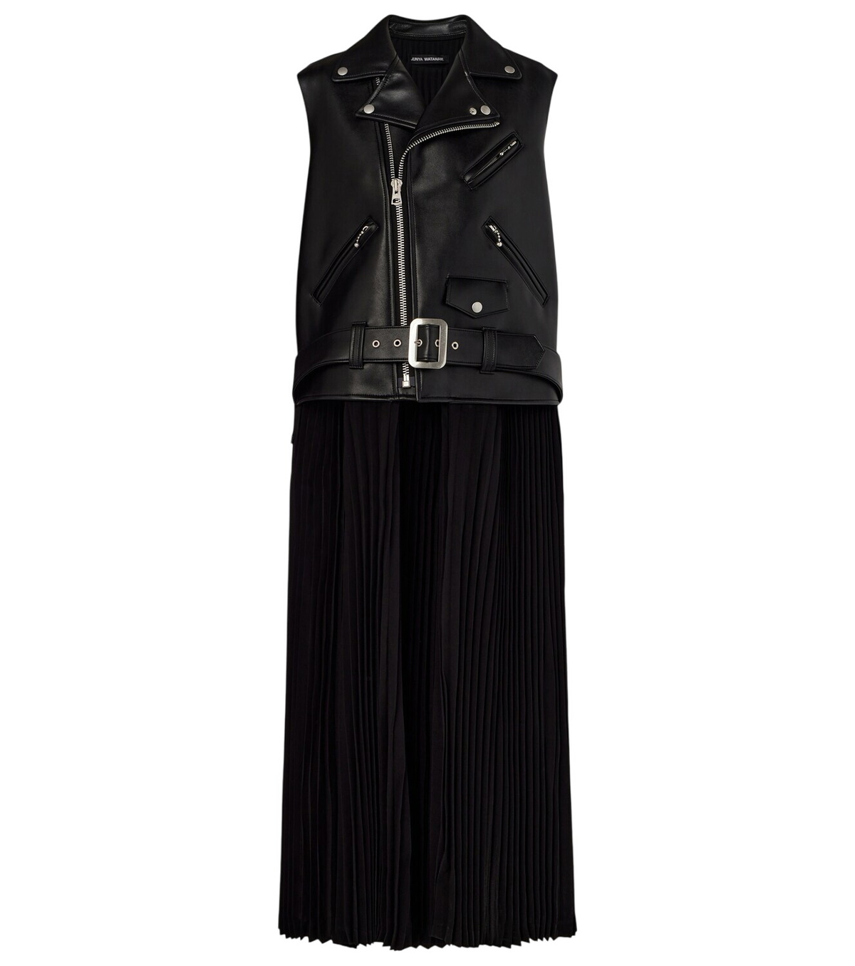 Junya Watanabe Ruched ripstop midi dress Junya Watanabe