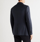 TOM FORD - O'Connor Unstructured Wool and Silk-Blend Hopsack Blazer - Blue