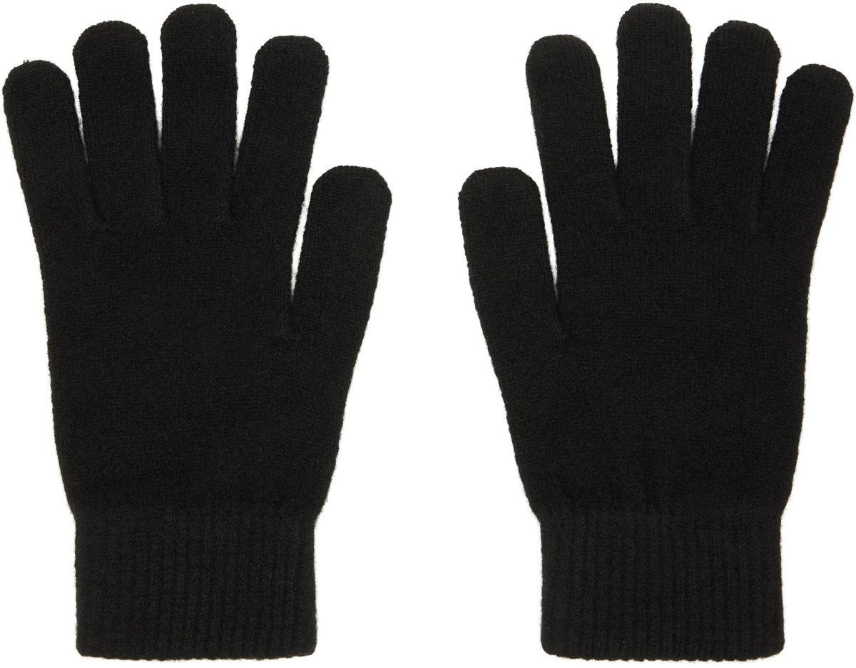 Yves Salomon Black Cashmere Gloves
