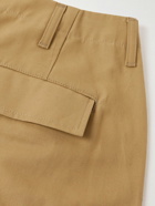 Reese Cooper® - Straight-Leg Brushed Cotton-Twill Cargo Trousers - Brown
