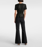 Self-Portrait Bouclé jumpsuit