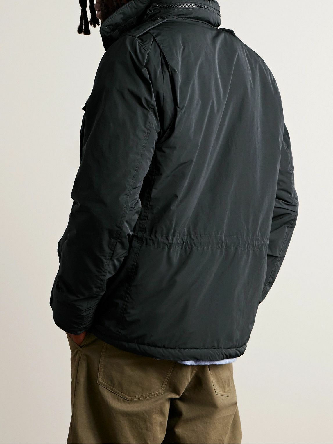 ASPESI Men's Stadio Hooded Waterproof Jacket Blue