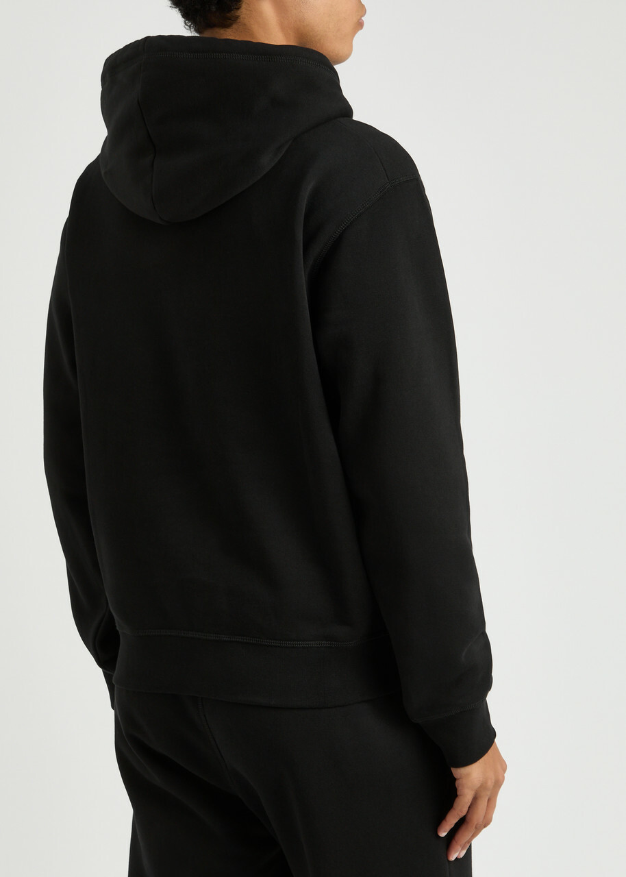 DSQUARED2 Logo-print Hooded Cotton Sweatshirt Black