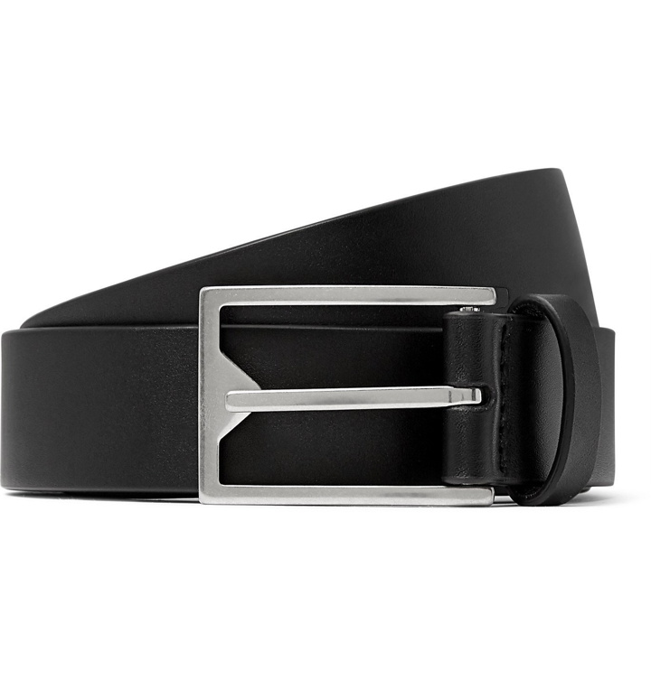 Photo: Bottega Veneta - 3cm Leather Belt - Black