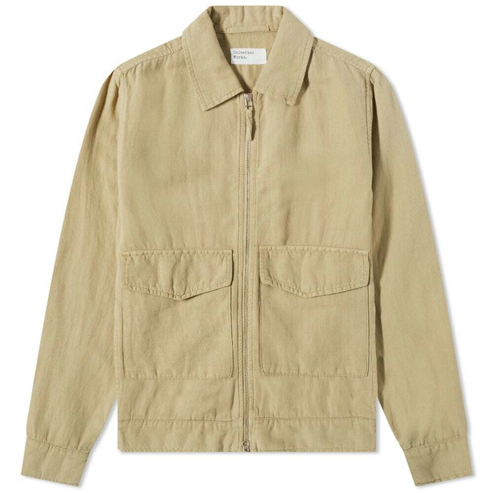 Photo: Universal Works Men's Battleman Jacket in Sand