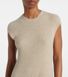 Loro Piana Ribbed-knit cashmere midi dress