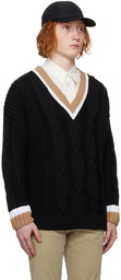 BOSS Black V-Neck Sweater