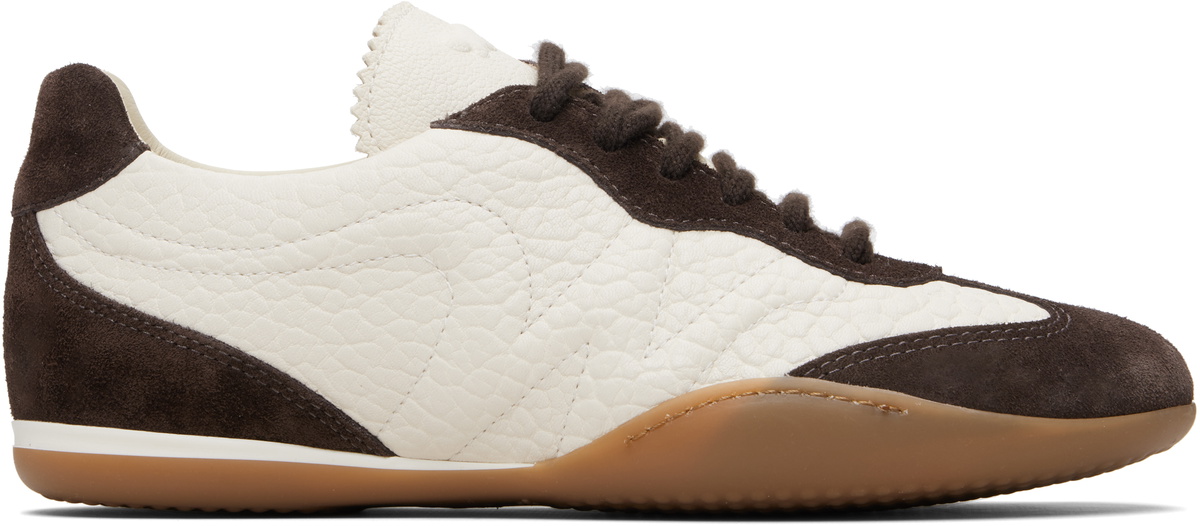 Weekend Max Mara White & Brown Wkalancia Sneakers