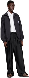 Fumito Ganryu Black Polyester Trousers