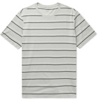 Club Monaco - Slim-Fit Striped Cotton-Jersey T-Shirt - Gray