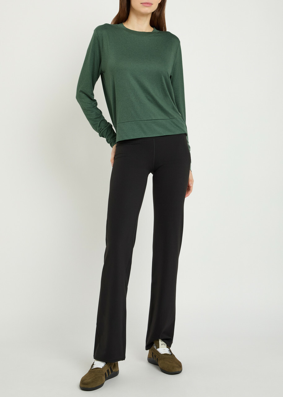 Vuori Daydream Crew-neck Stretch-jersey top Green
