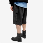 Acne Studios Men's Rudento Cotton Ripstop Shorts in Black