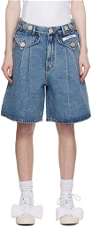 KIMHĒKIM Blue Two-Pocket Denim Shorts