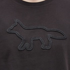 Maison Kitsuné Men's Contour Fox Patch Relaxed T-Shirt in Black