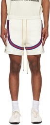 Rhude White Crest Veille Track Shorts