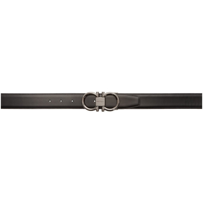 Photo: Salvatore Ferragamo Reversible Black Gianni Belt