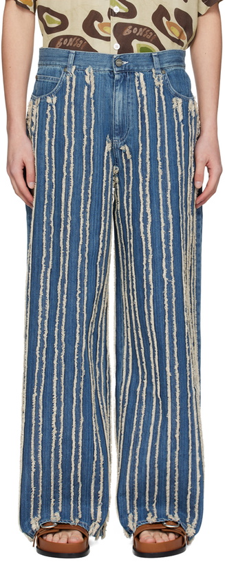Photo: Bonsai Blue Fringe Jeans