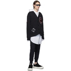 Opening Ceremony Black Varsity Cardigan