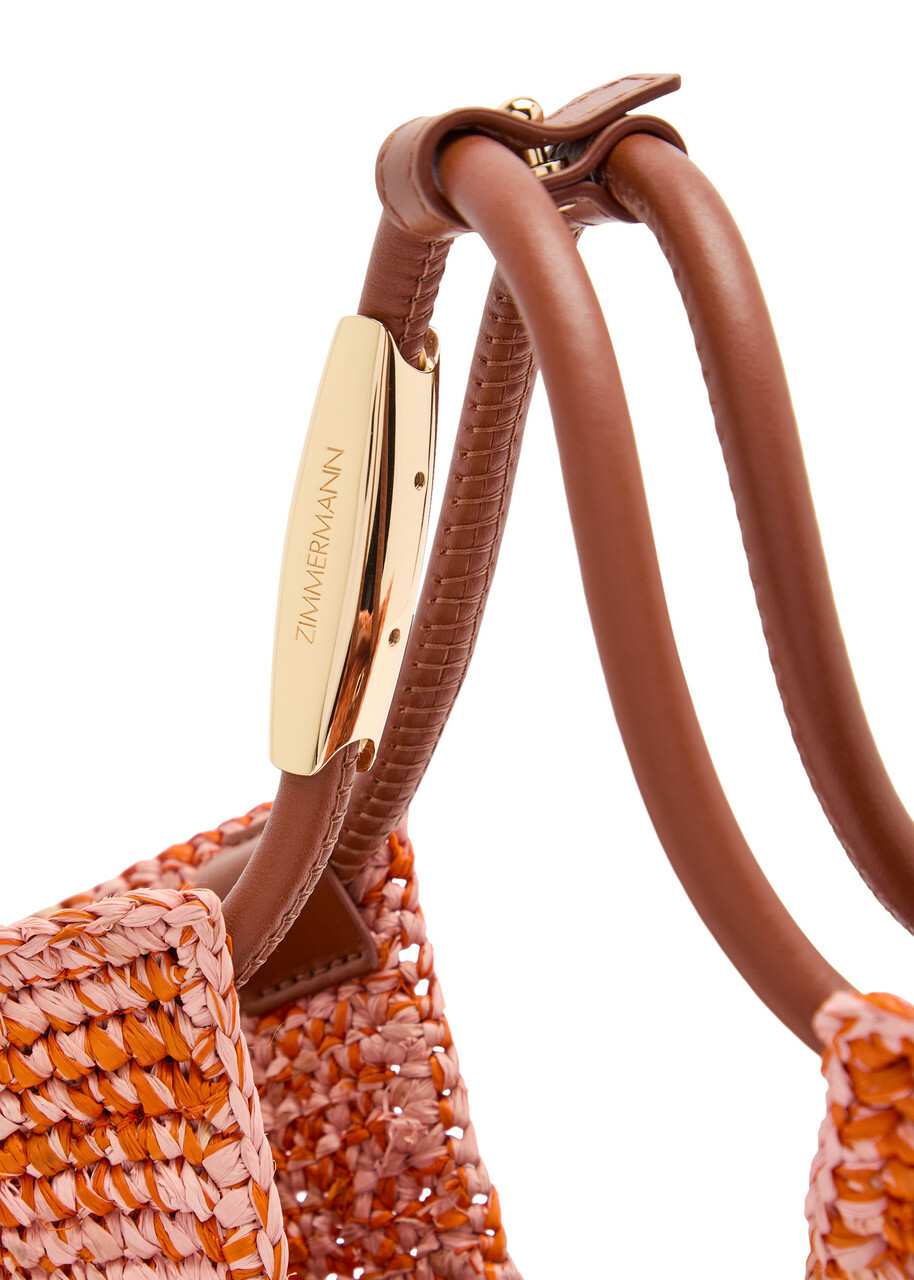 Zimmermann Goldentime Crochet Raffia Tote - Natural - One Size