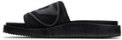 Diesel Black Sa-Slide D Oval Sandals