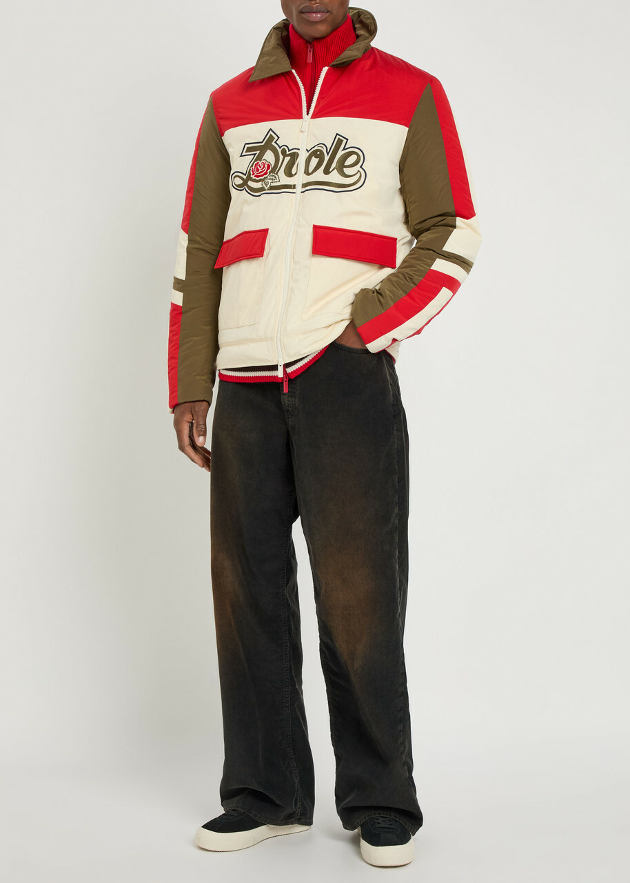 DRÔLE DE Monsieur La Veste Racing Padded Shell Jacket Red