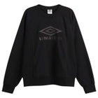 Umbro Men's Iconic Sweat in Black/Volcanic Ash