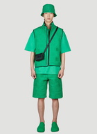 Intreccio Sleeveless Jacket in Green