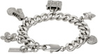 Marc Jacobs Silver 'The Pavé Mini Icon Charm' Bracelet
