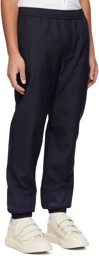 Alexander McQueen Navy Drawstring Trousers