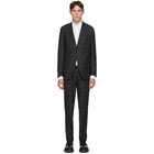 Ermenegildo Zegna Grey Wool Check Milano Easy Suit