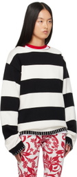 Charles Jeffrey LOVERBOY Black & White Boo Sweater