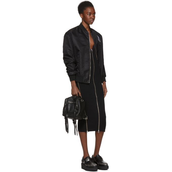 McQ Alexander McQueen Black Bodycon Zip Dress McQ Alexander McQueen McQ Alexander McQueen Black Bodycon Zip Dress McQ Alexander McQueen