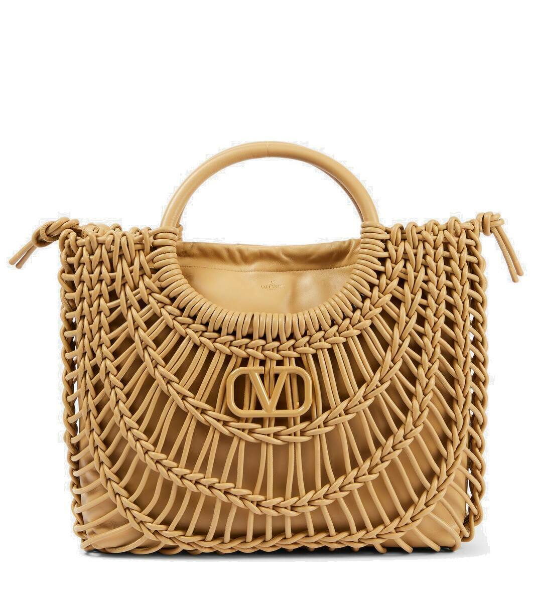 Valentino Garavani AllKnots woven leather shopper Valentino